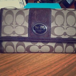 Coach wallet and checkbook holder